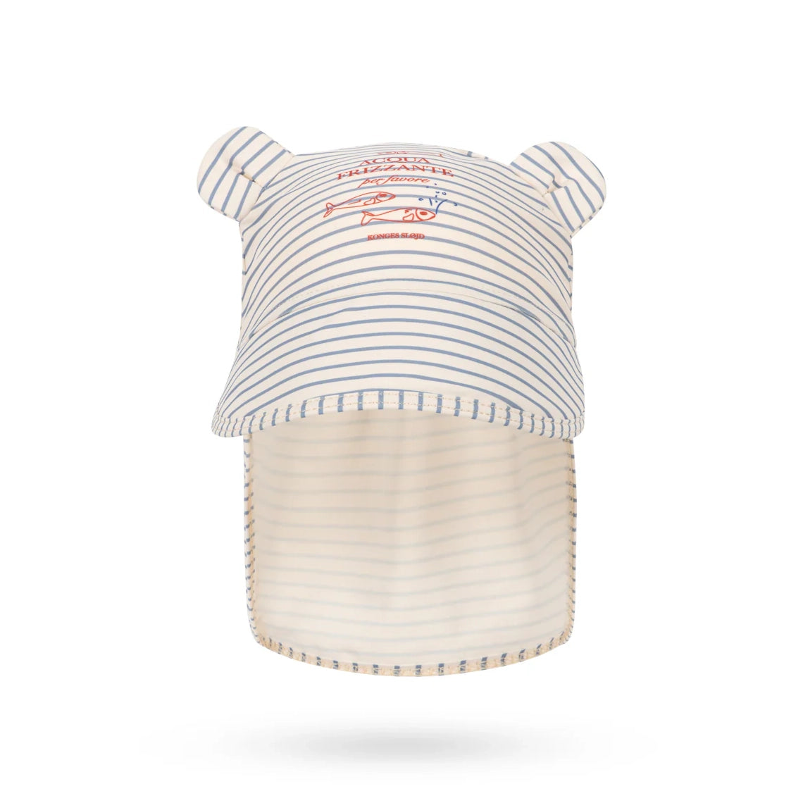 Konges Sløjd-Aster Bear Sun Hat Grs Stripe Bluie