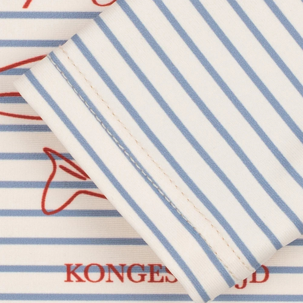 Konges Sløjd-Boy Aster Swim Blouse Grs Stripe Bluie