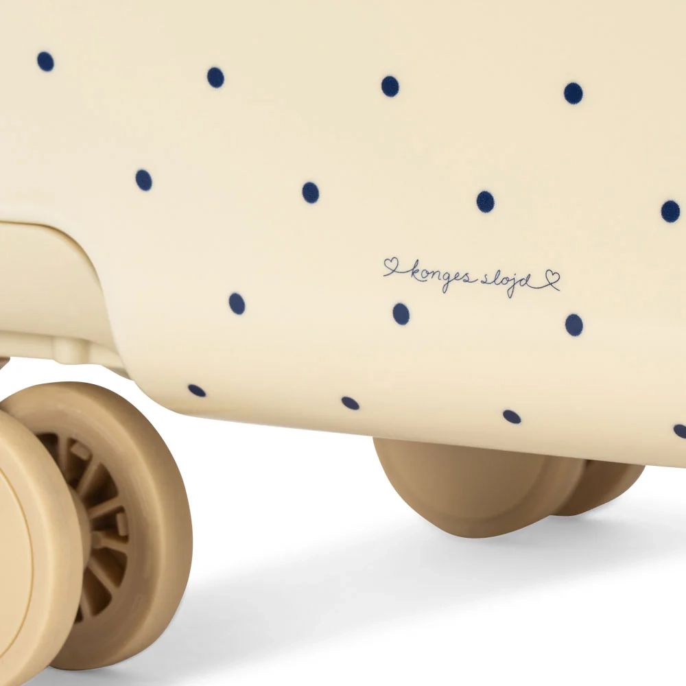 Konges Sløjd-Travel Suitcase Navy Dots