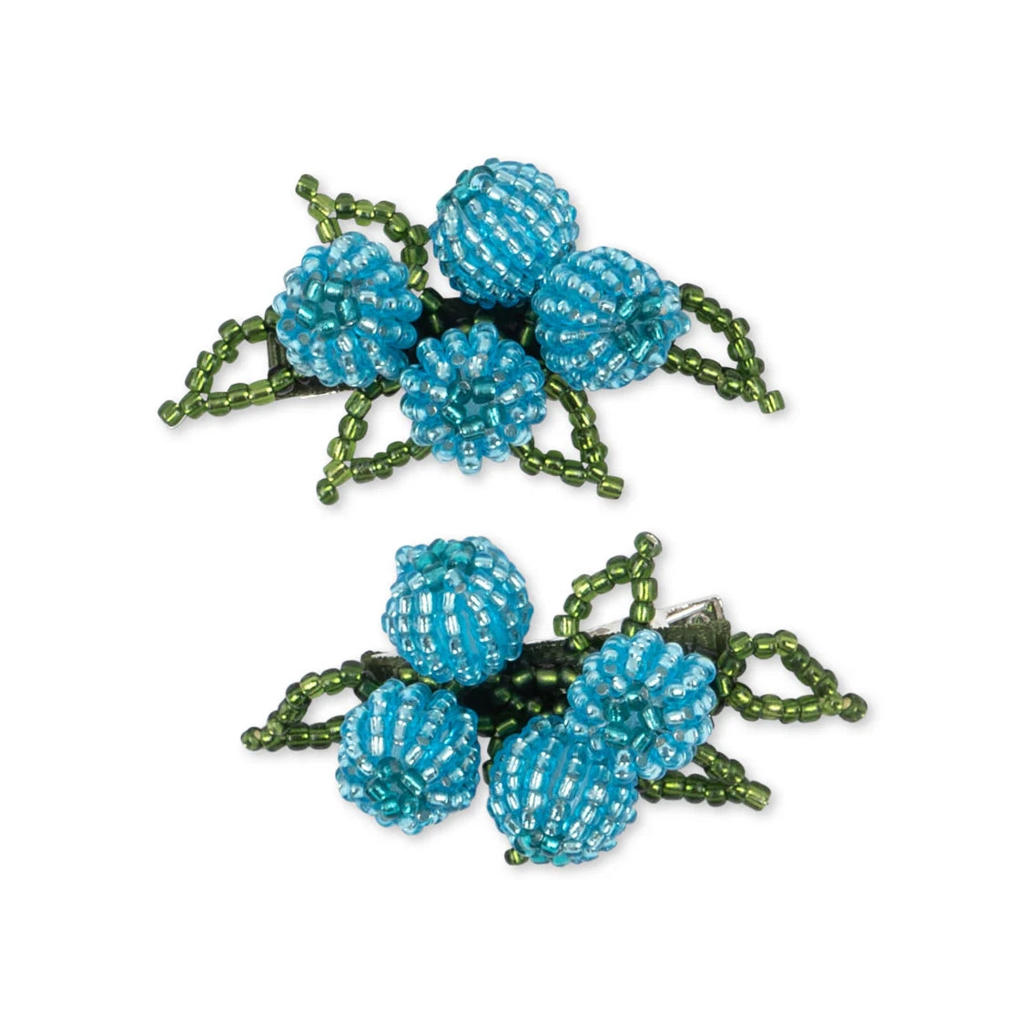 Konges Sløjd-Girl 2 Pack Blueberry Beaded Hair Clip Blueberries