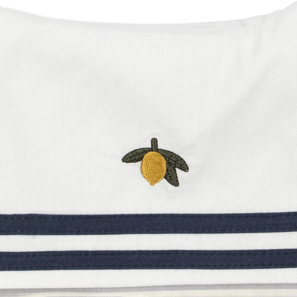 Konges Sløjd-Baby Allie Sailor Romper Gots Bleu Stripe