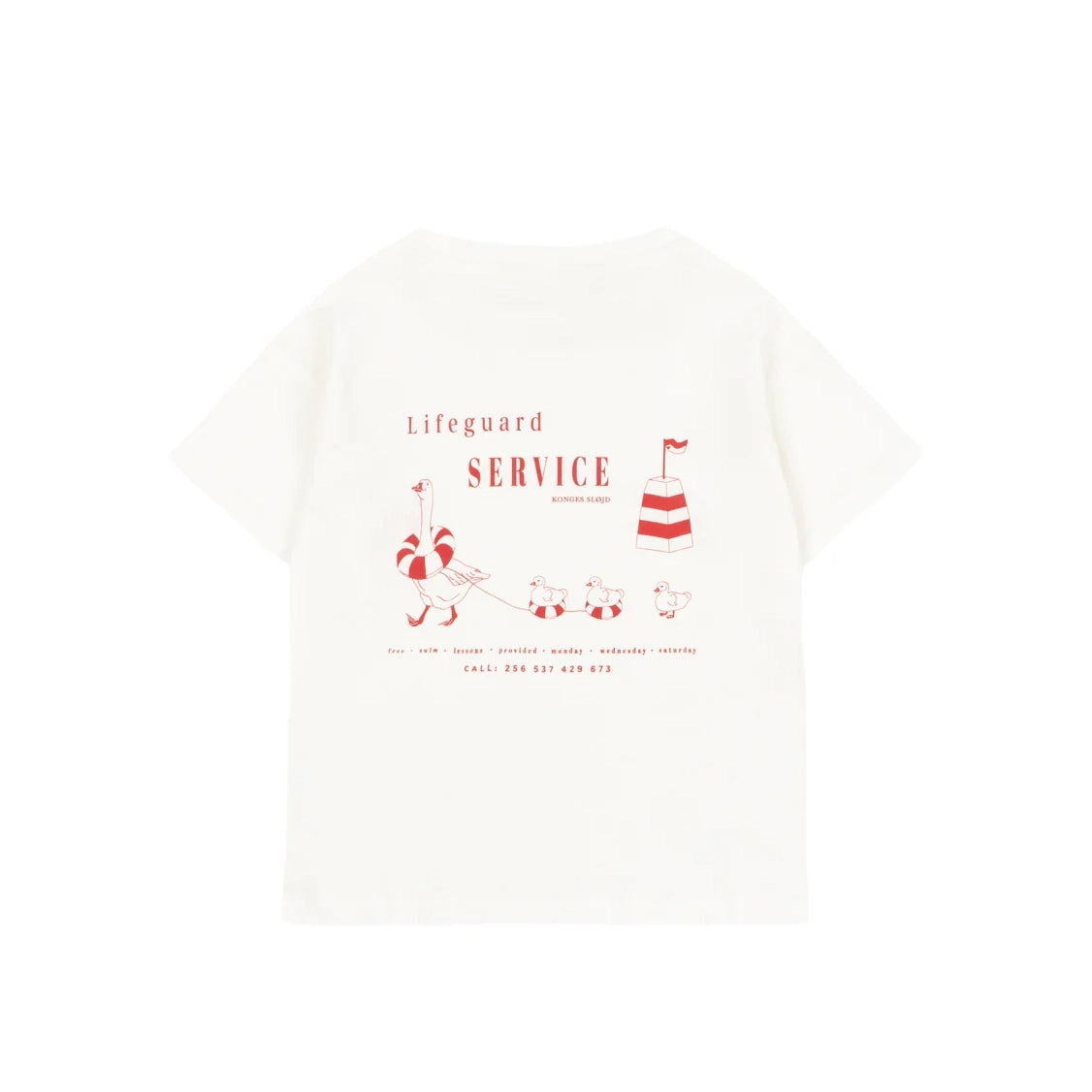 Konges Sløjd-Boy Era Tee Ocs Off White/Lifeguard Servic