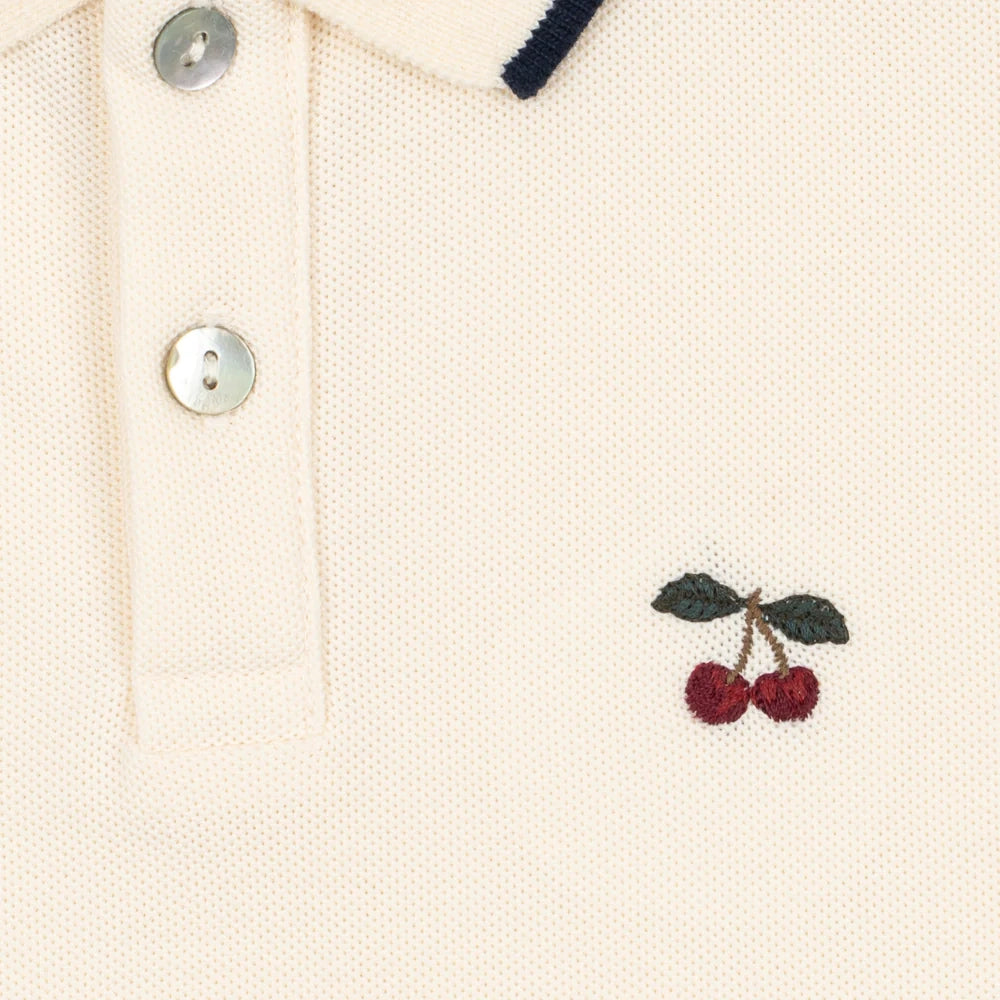 Konges Sløjd-Girl Florita Polo Shirt Ocs Antique White