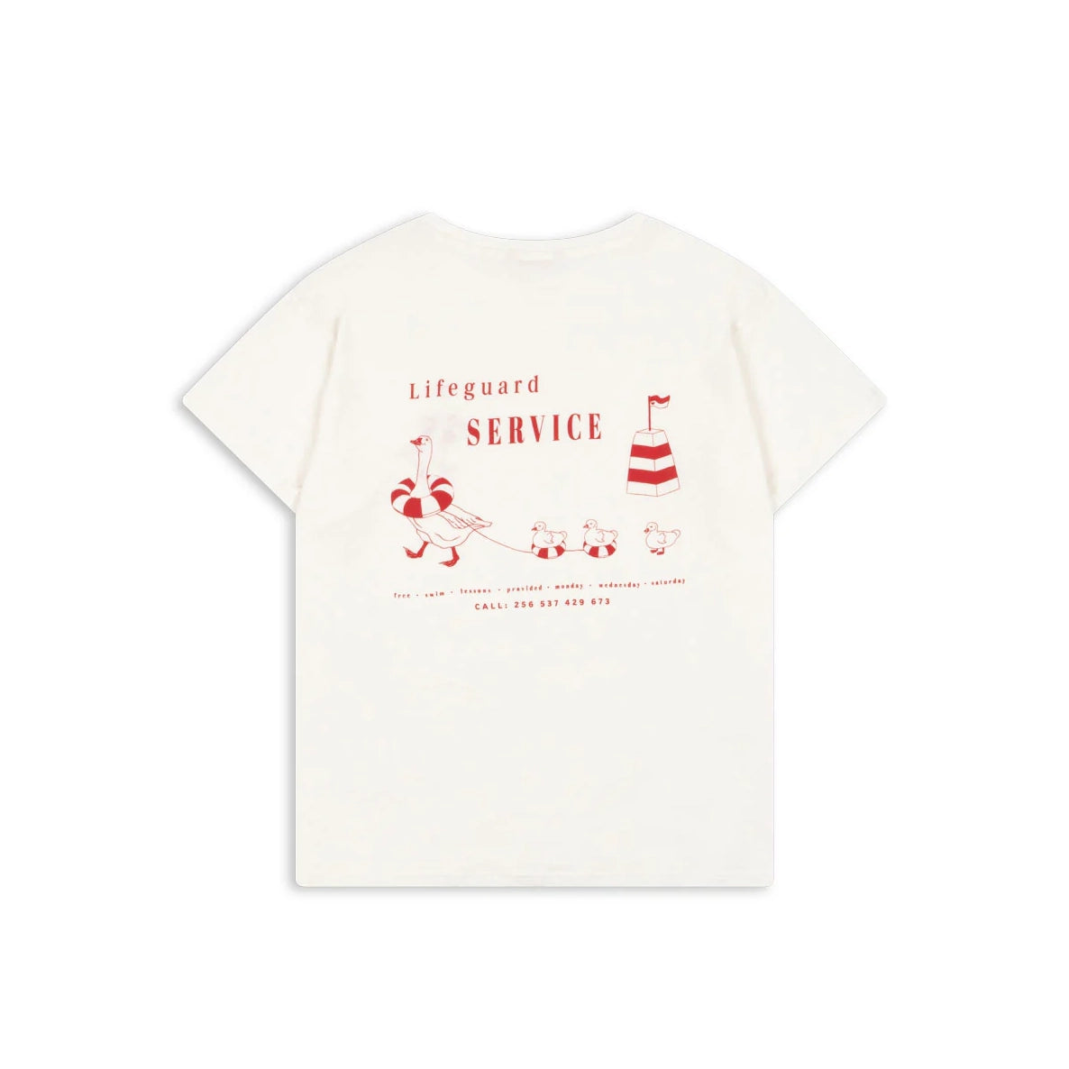 Konges Sløjd-Era Mommy Tee Ocs Off White/Lifeguard Service