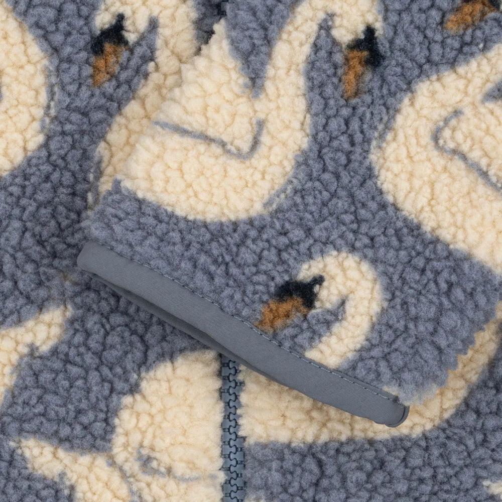 Konges Sløjd-Jody Teddy Onesie Grs Swan