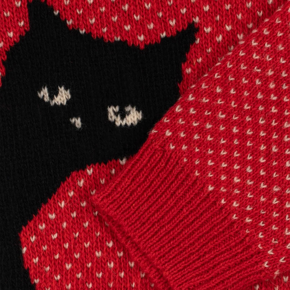 Konges Sløjd-Belou Cardigan Cat Rouge