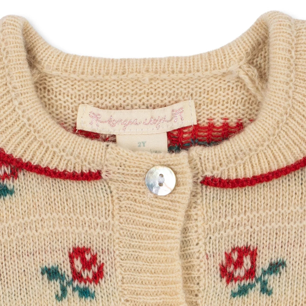 Konges Sløjd-Belou Collar Cardigan Rose