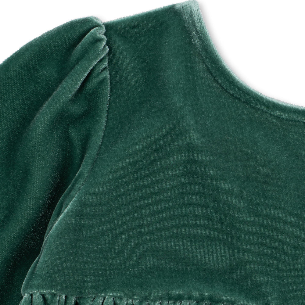 Konges Sløjd-Gia Bow Dress Grs Fir