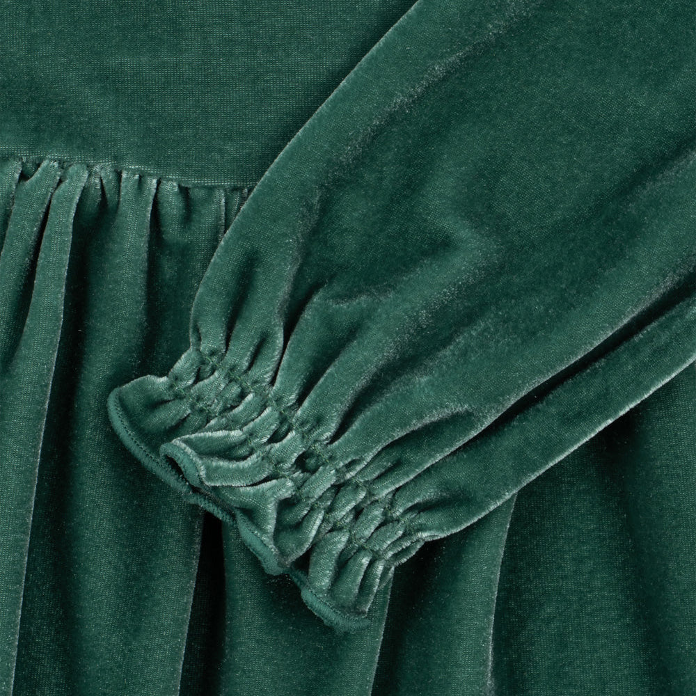 Konges Sløjd-Gia Bow Dress Grs Fir