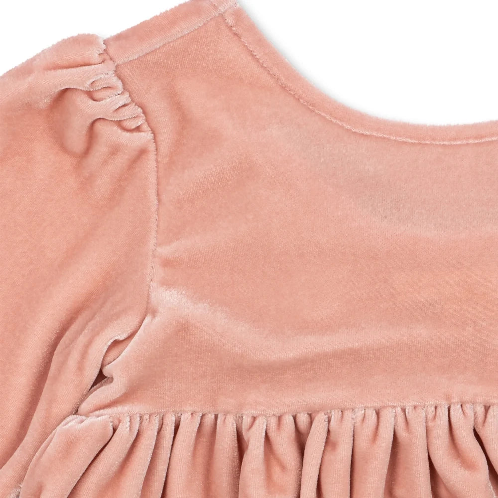 Konges Sløjd-Gia Bow Dress Grs Mellow Rose