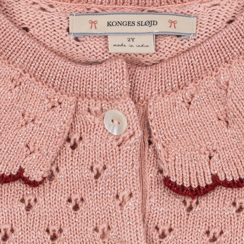 Konges Sløjd-Holiday Cardigan Mellow Rose