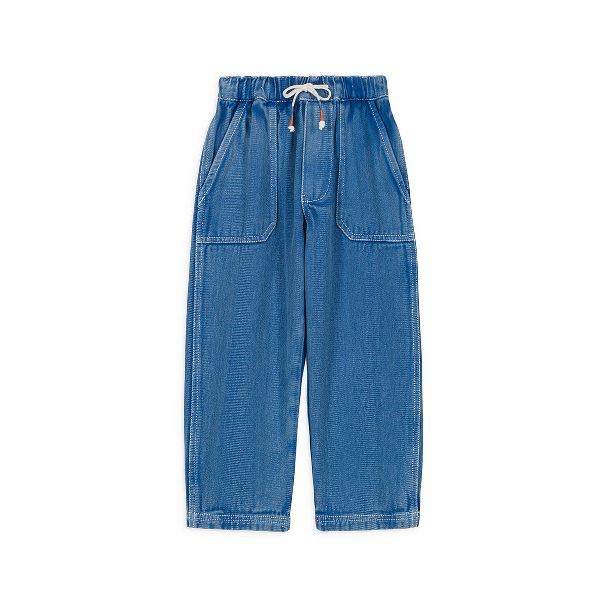 Boys Blue Cotton Trousers