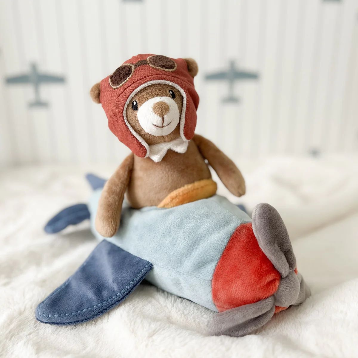 Mon Ami-Pilot Bear And Plane/Blue