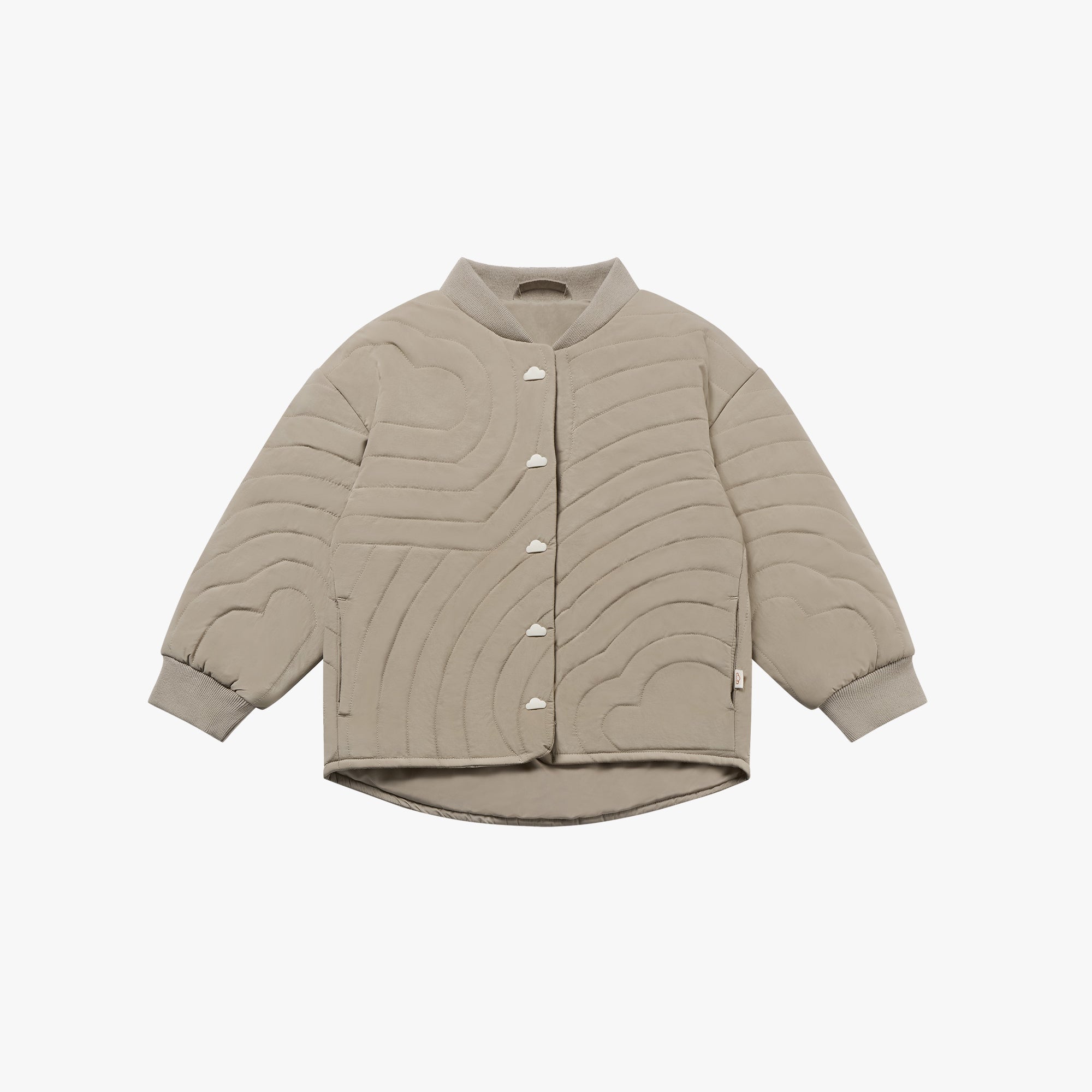Petite Revery-Recycled Nylon Taslon Kids Quilted Cloud Jacket Pine Wood