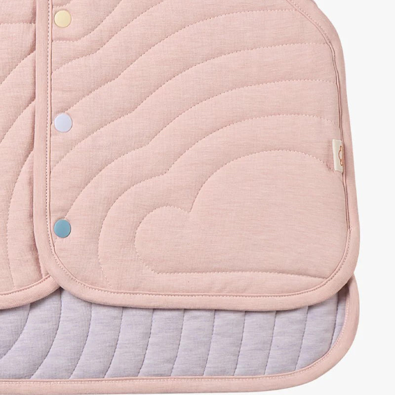 PETITE REVERY-Quilted Cloud Vest-Rose Smoke