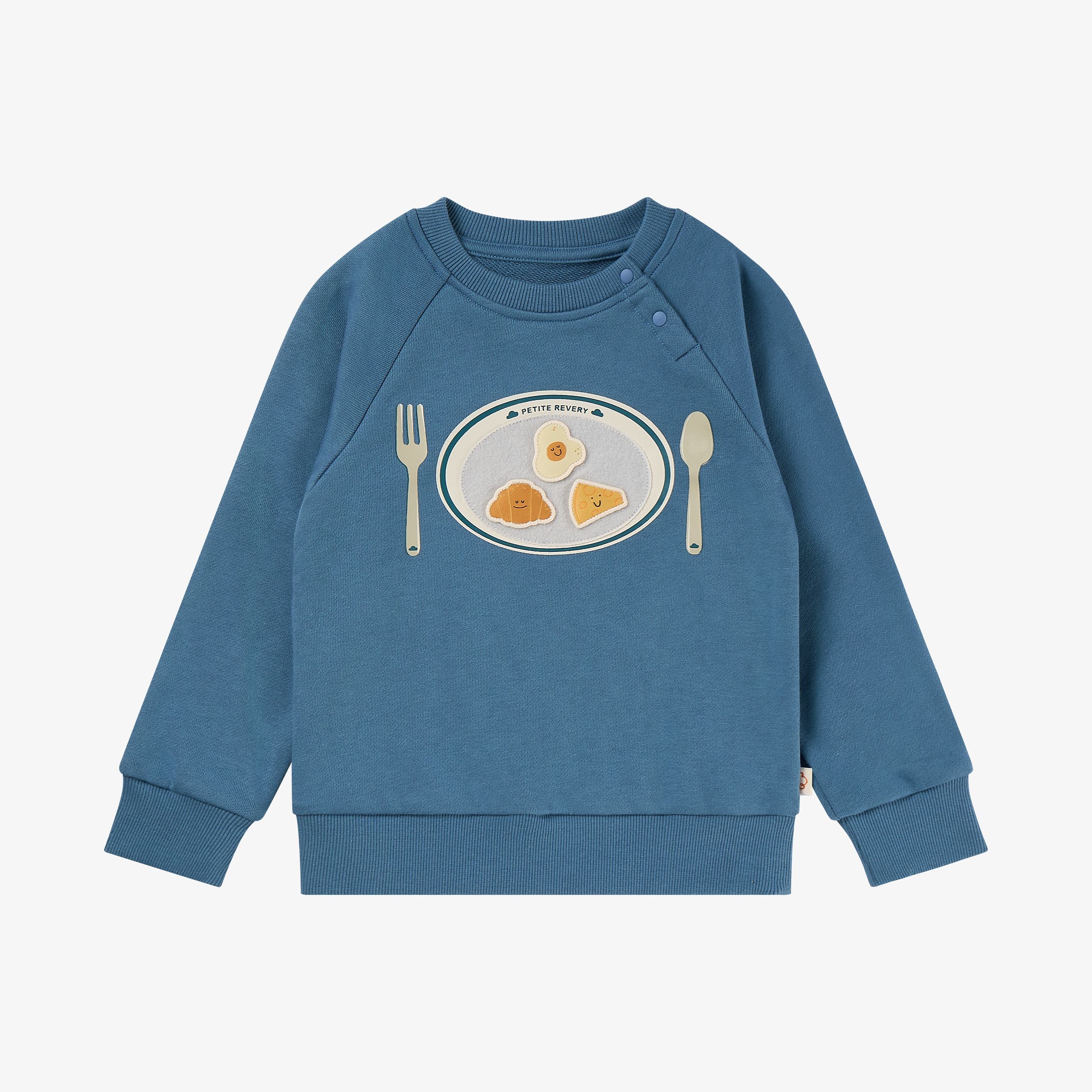 Petite Revery-Velcro Sweatshirt Oceanview