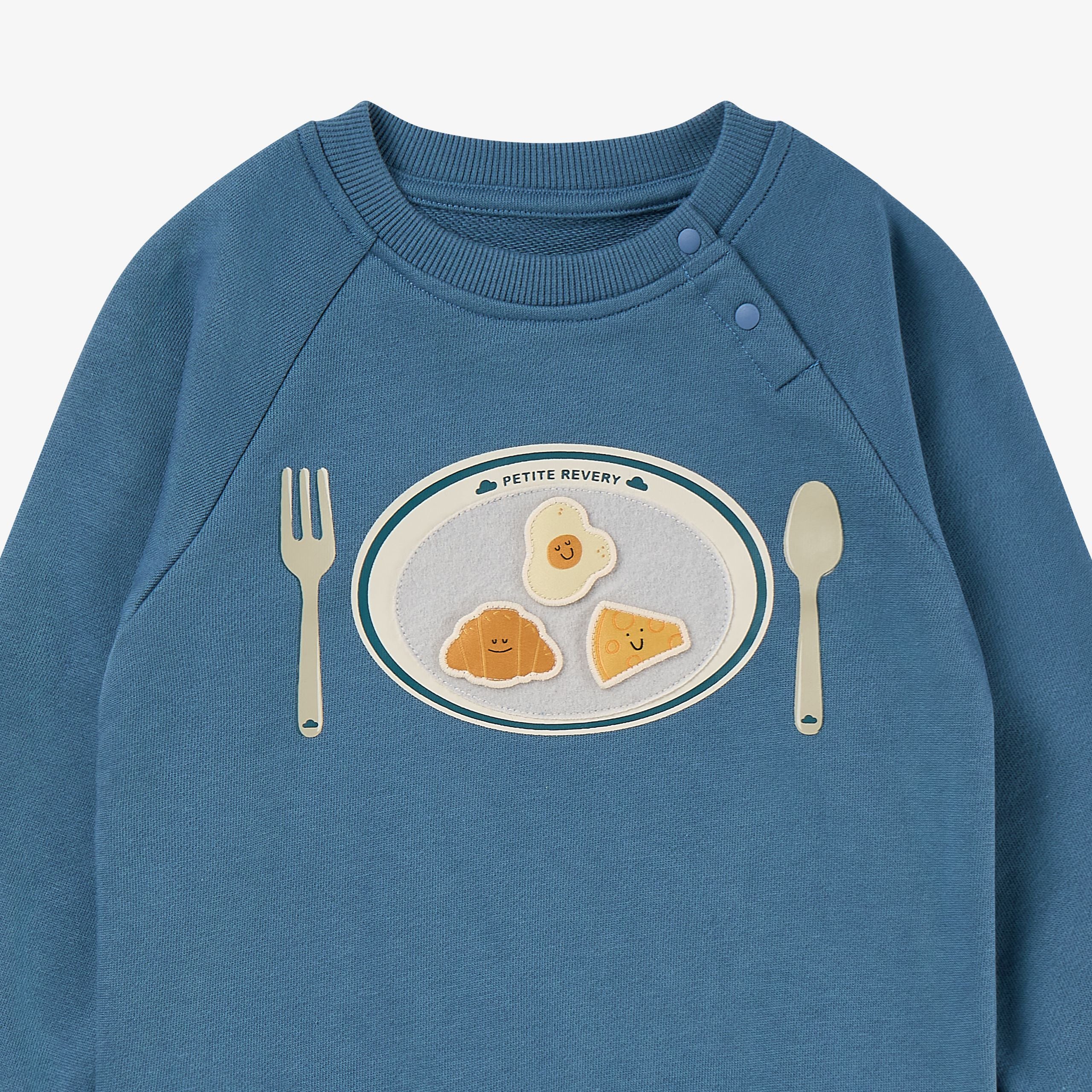 Petite Revery-Velcro Sweatshirt Oceanview