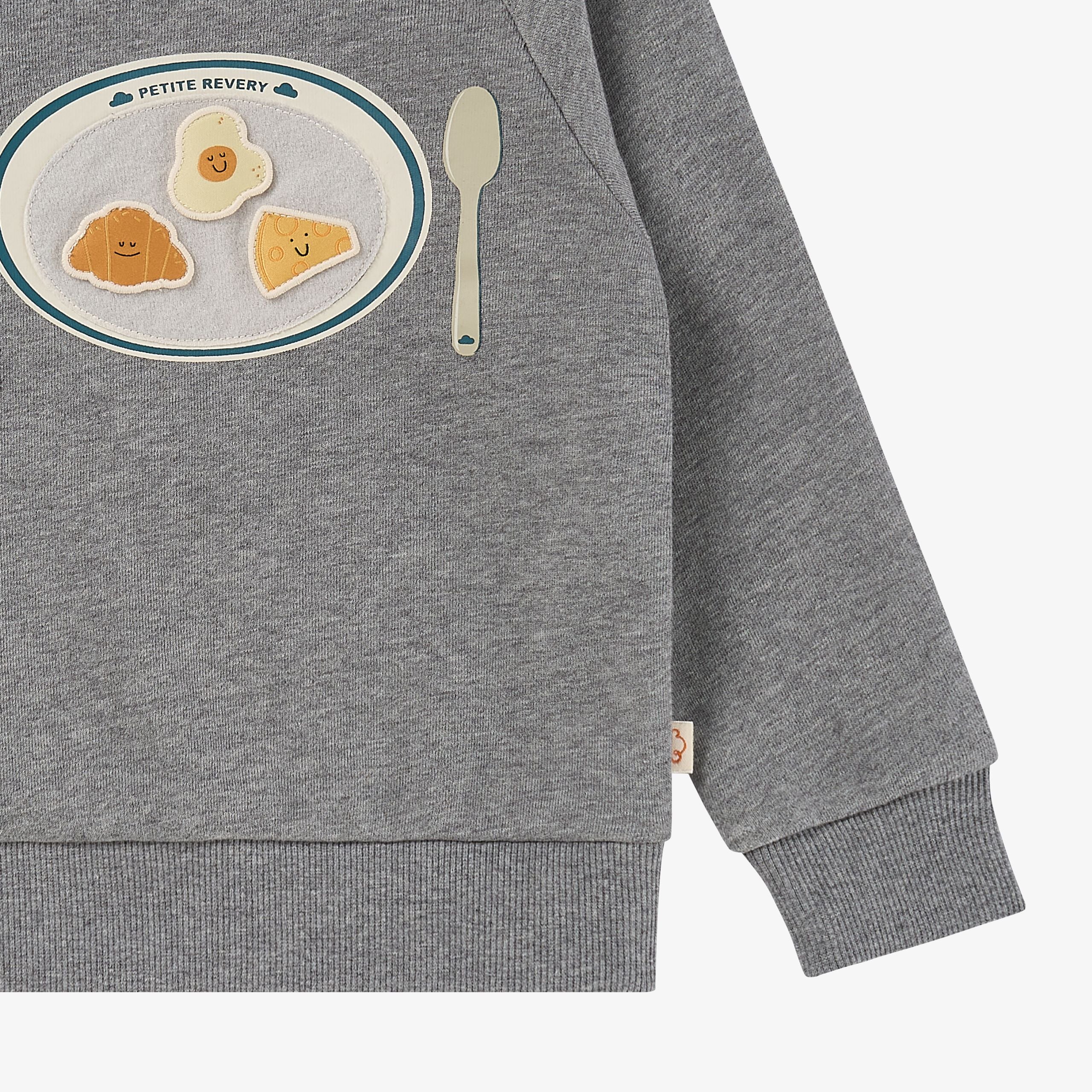Petite Revery-Velcro Sweatshirt Slate Gray