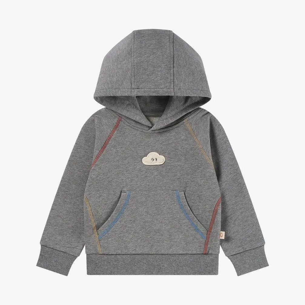 Petite Revery-Hooded Sweater Slate Gray