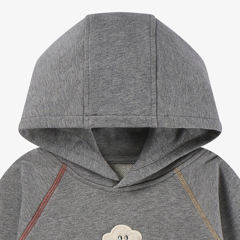 Petite Revery-Hooded Sweater Slate Gray