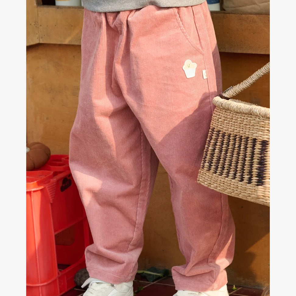 Petite Revery-Corduroy Pants Old Rose