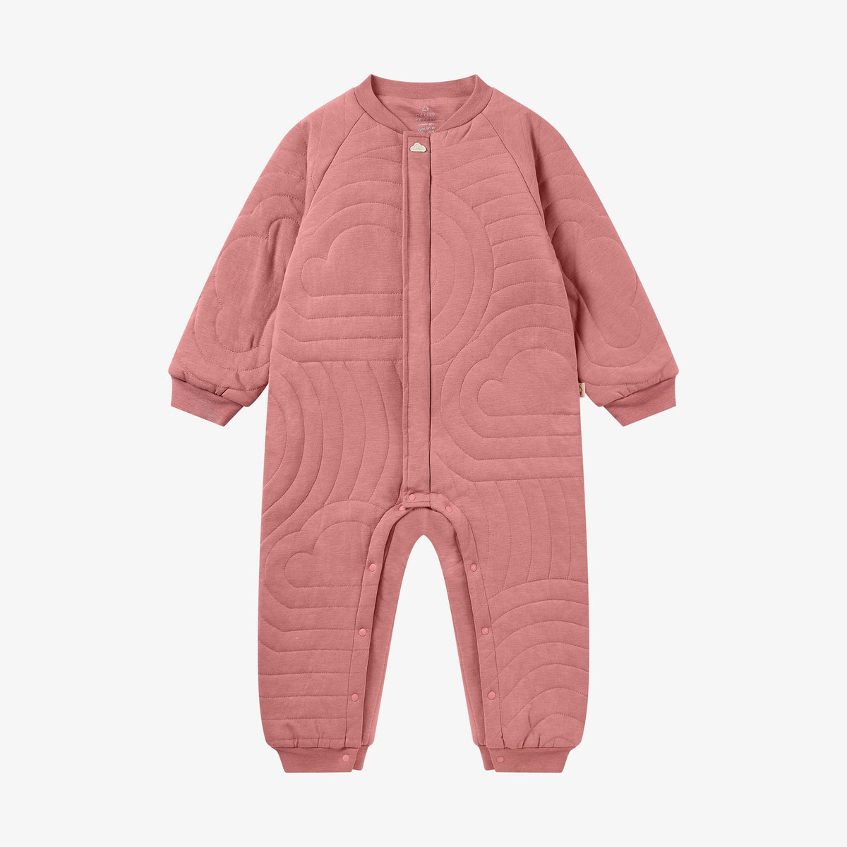 Petite Revery-Quilted Cloud Romper Old Rose