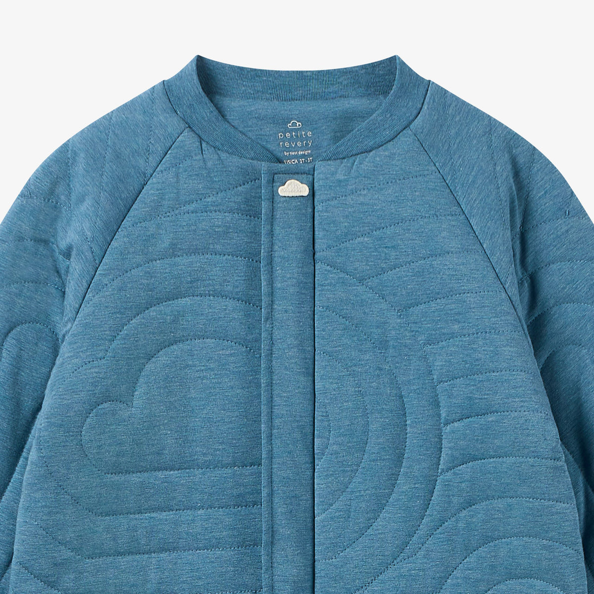 Petite Revery-Quilted Cloud Romper Oceanview