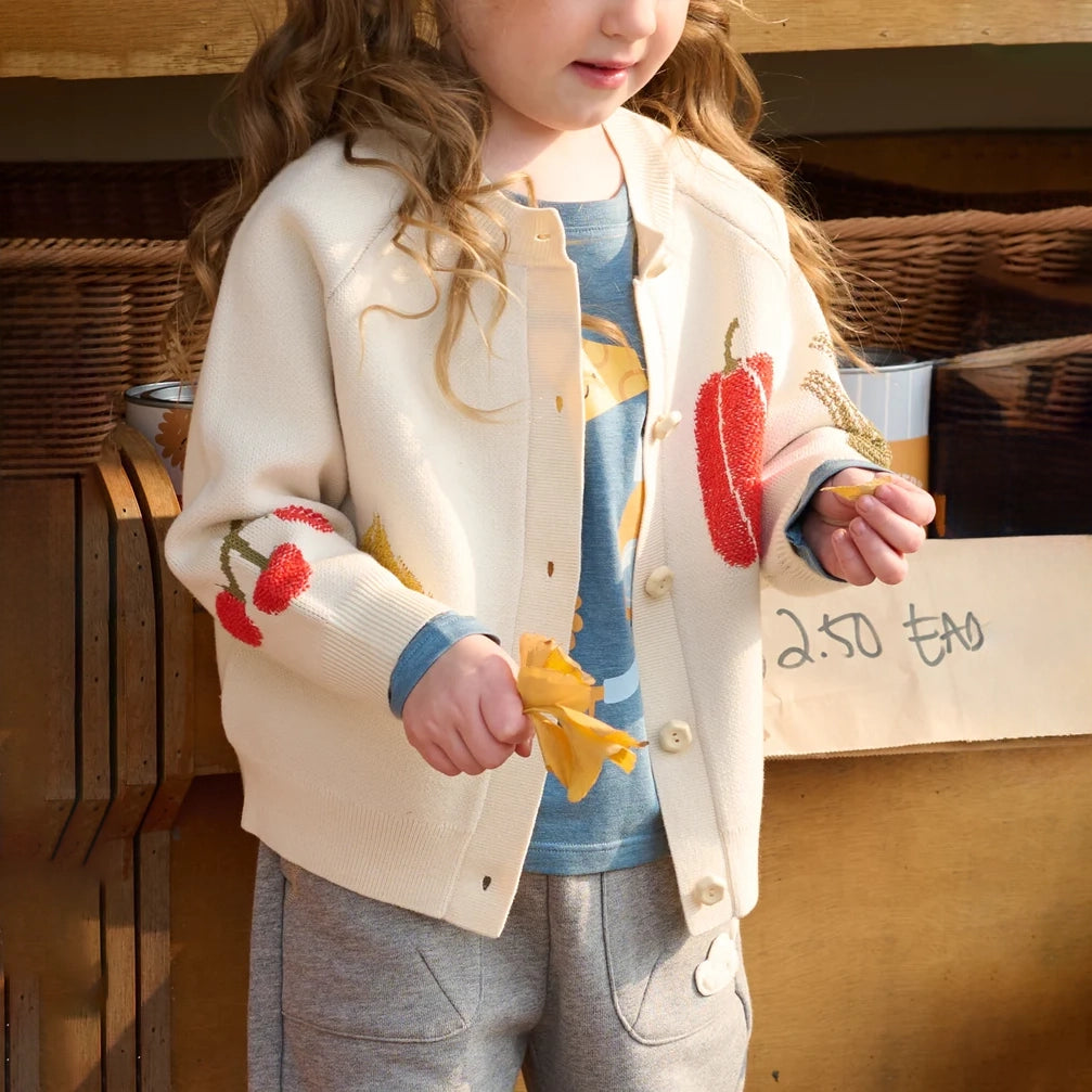 Petite Revery-Knit Cardigan Jet Stream