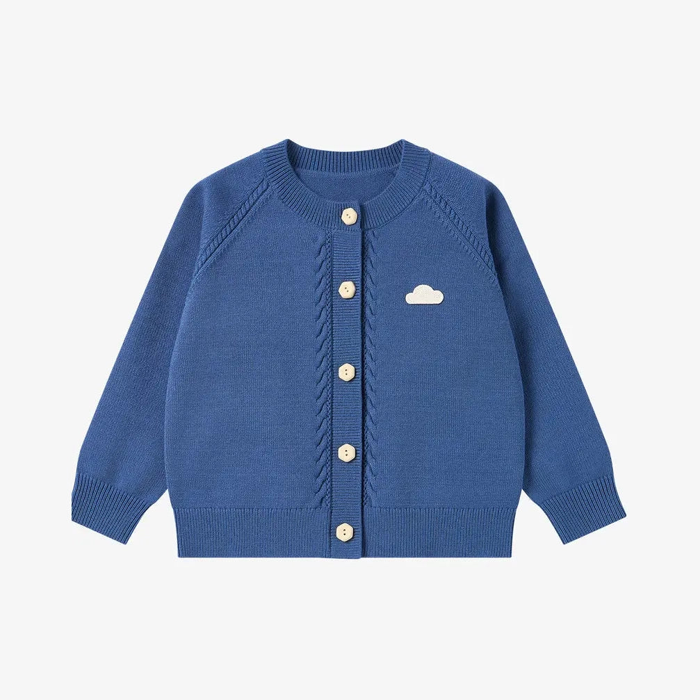 Petite Revery-Cable Knit Cardigan Oceanview