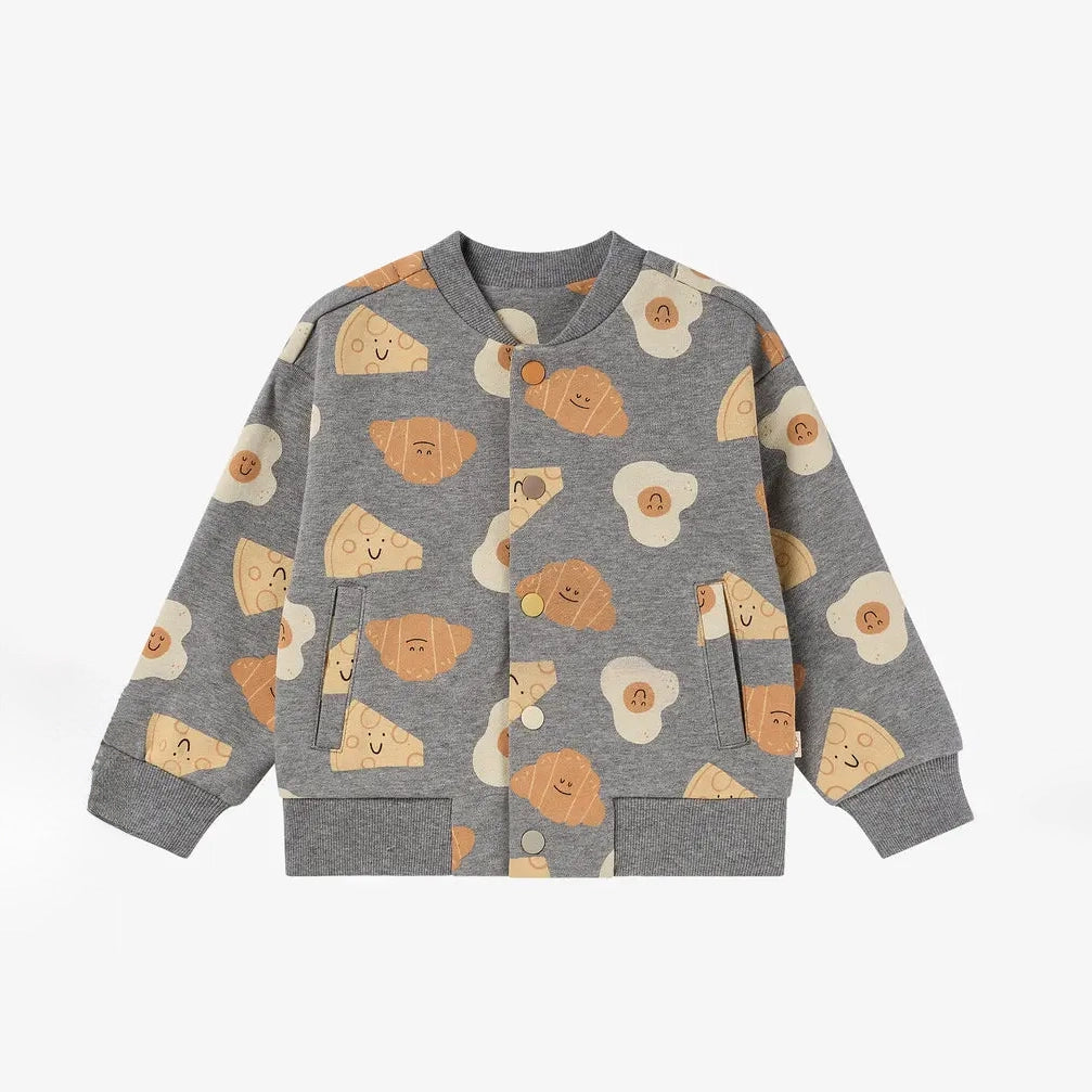 Petite Revery-Baseball Jacket Smiley Side Up