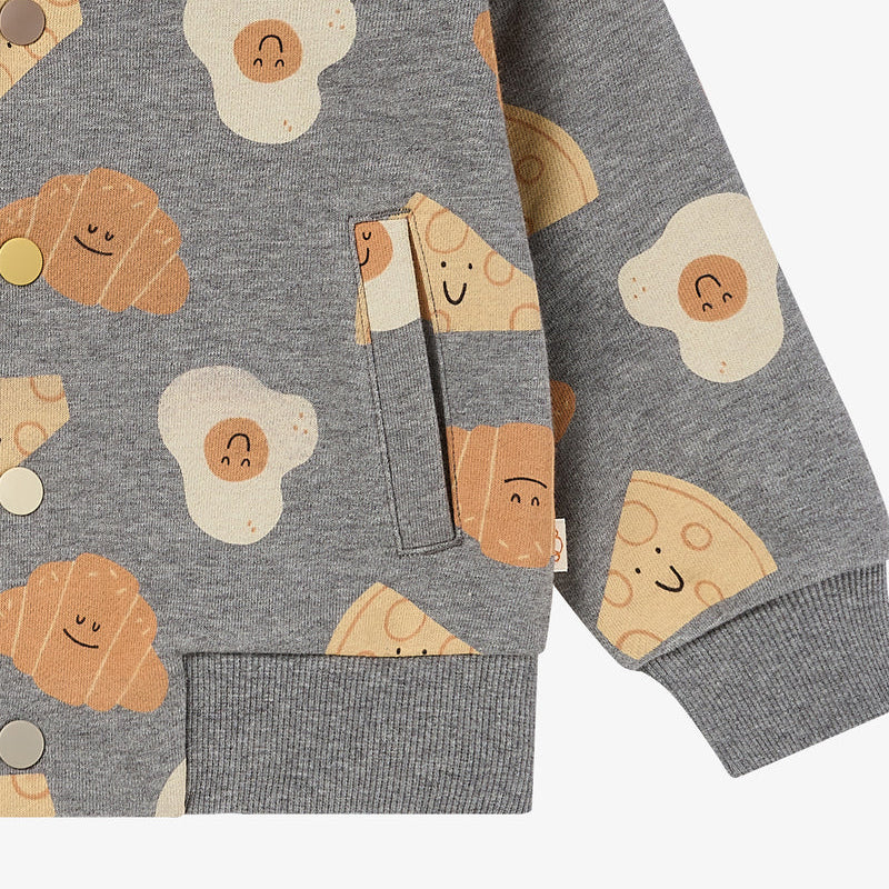 Petite Revery-Baseball Jacket Smiley Side Up