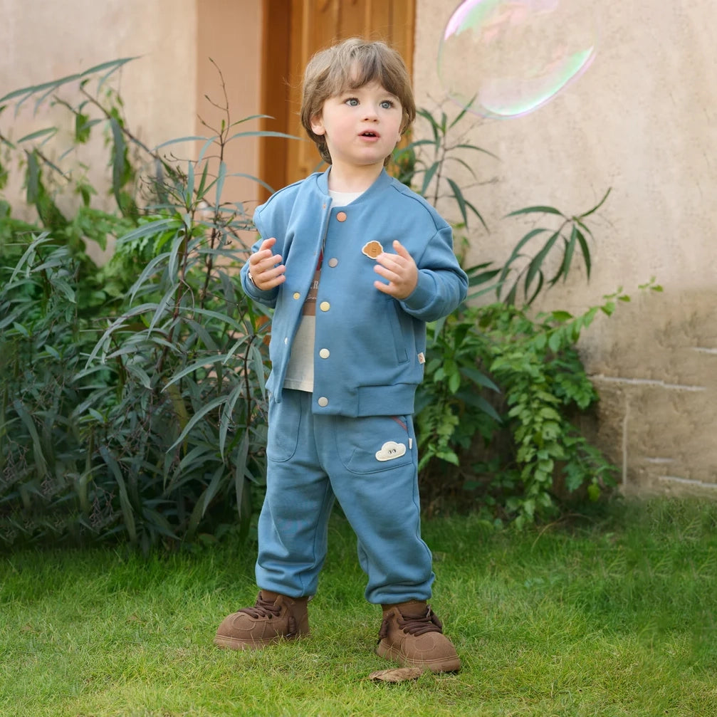 Petite Revery-Baseball Jacket Oceanview