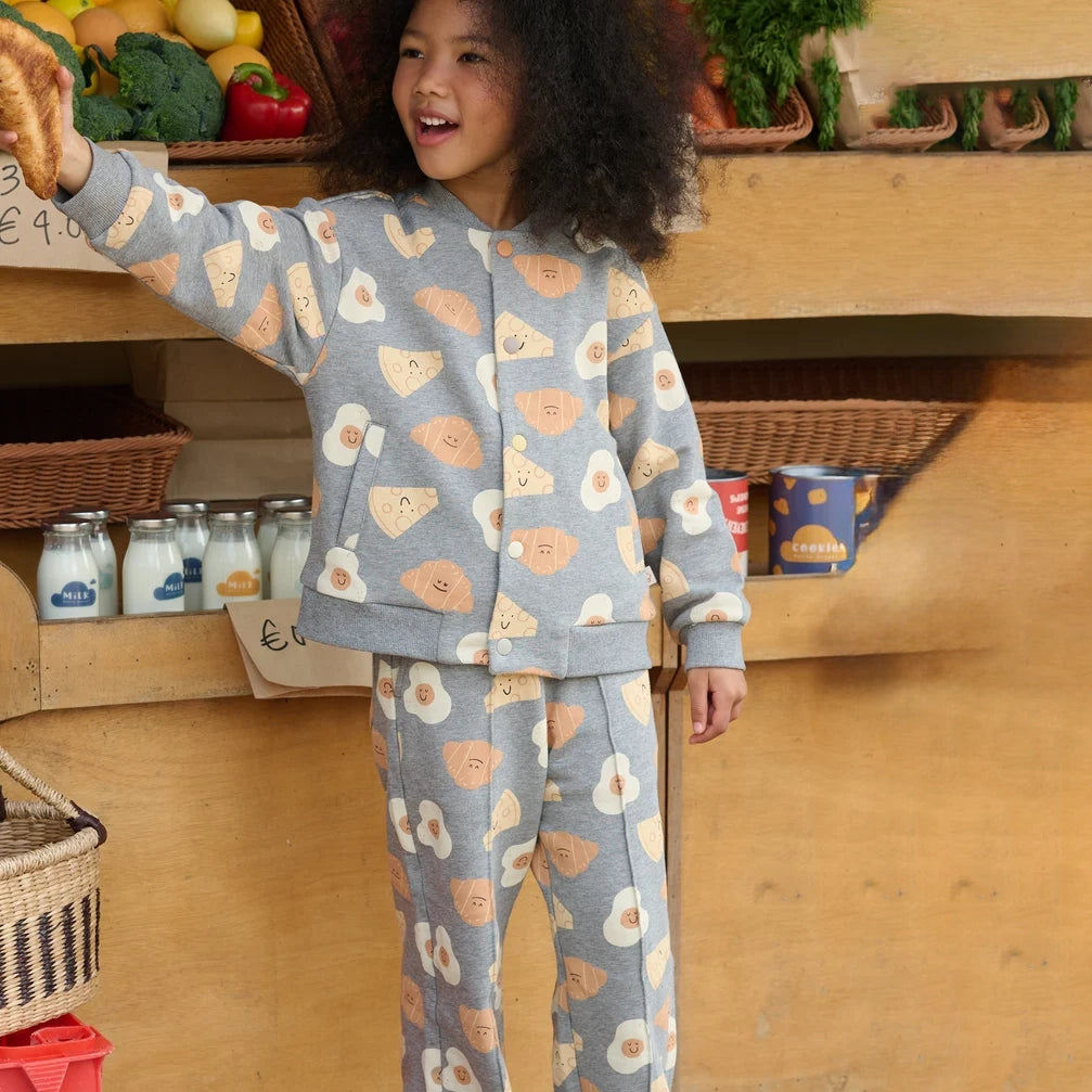 Petite Revery-Baseball Jacket Smiley Side Up