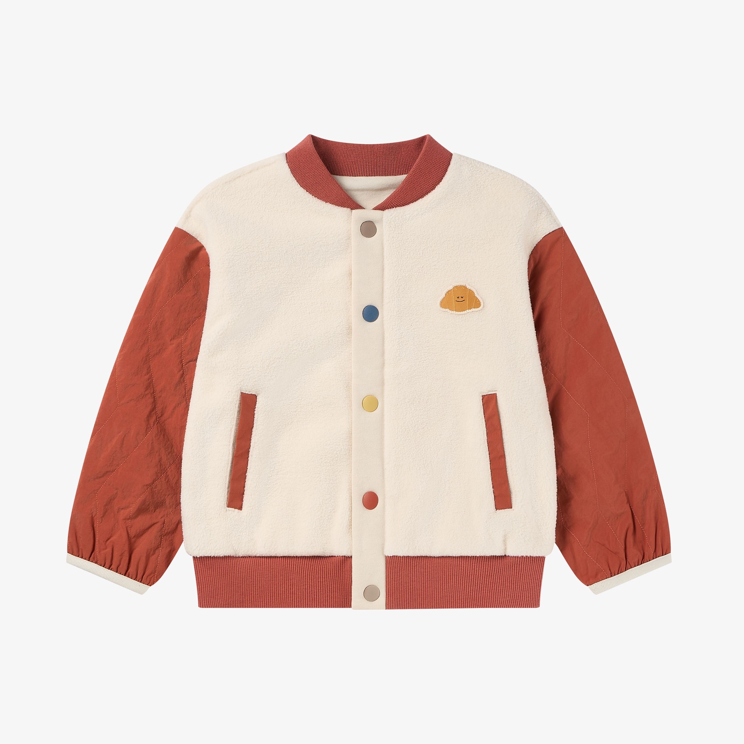 Petite Revery-Sorona Fleece + Recycled Nylon Cardigan Redwood Burl