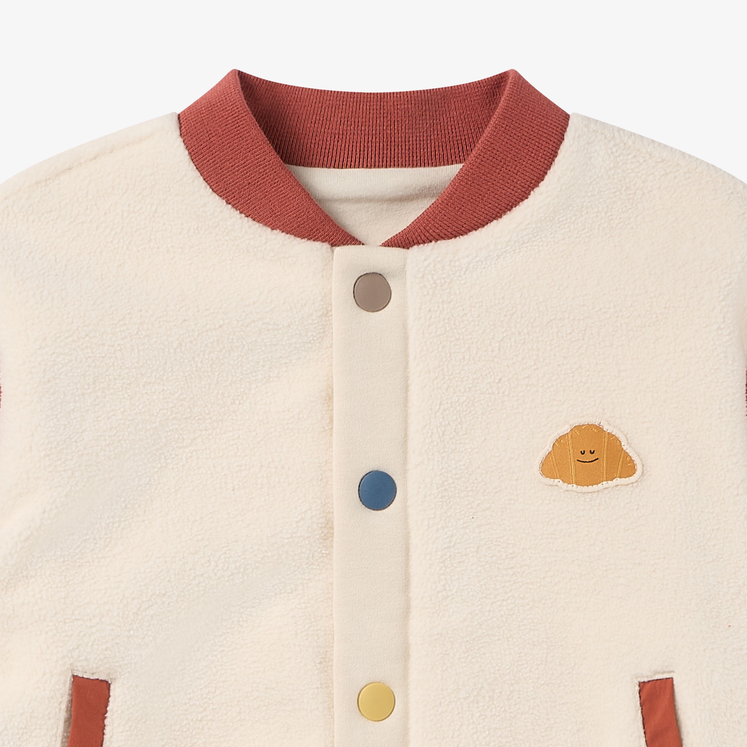 Petite Revery-Sorona Fleece + Recycled Nylon Cardigan Redwood Burl
