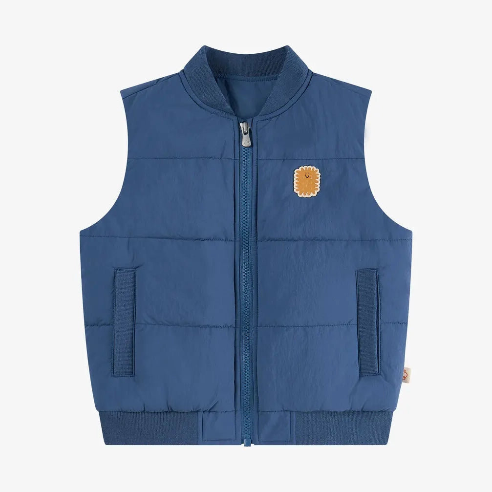 Petite Revery-Recycled Nylon Vest Sea Blue