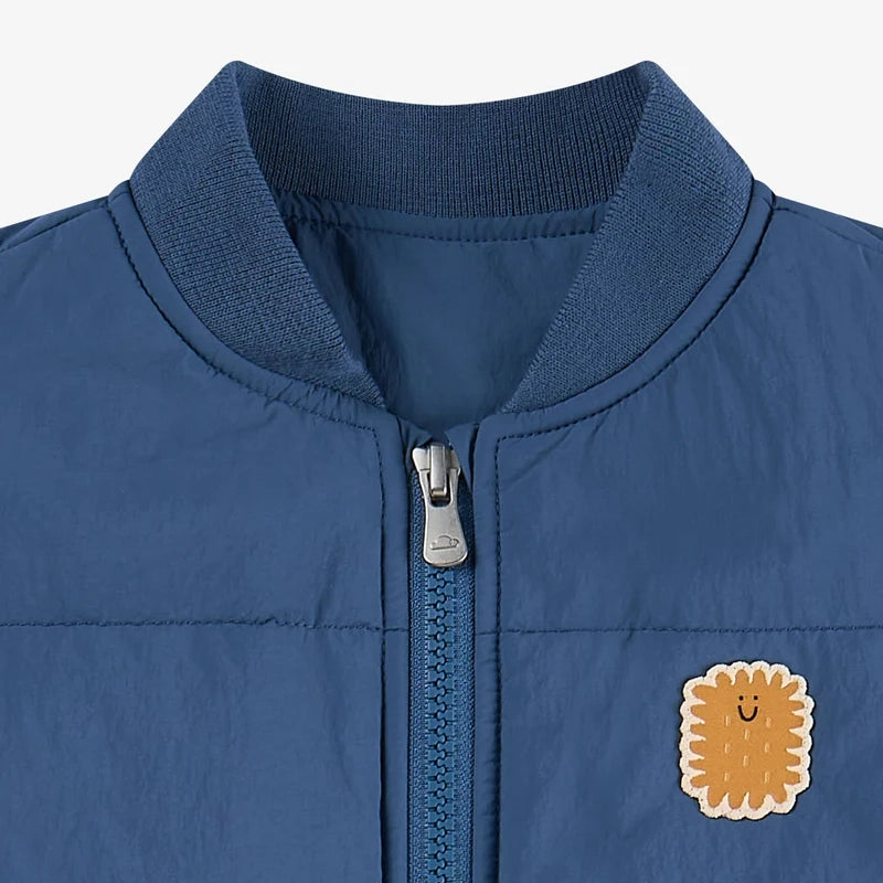 Petite Revery-Recycled Nylon Vest Sea Blue