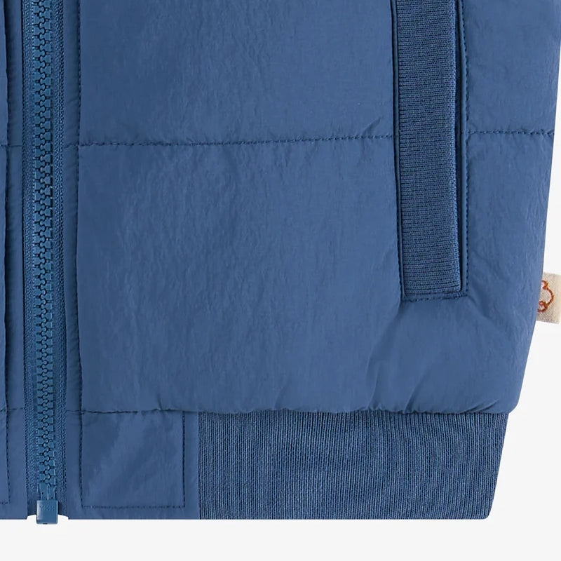 Petite Revery-Recycled Nylon Vest Sea Blue