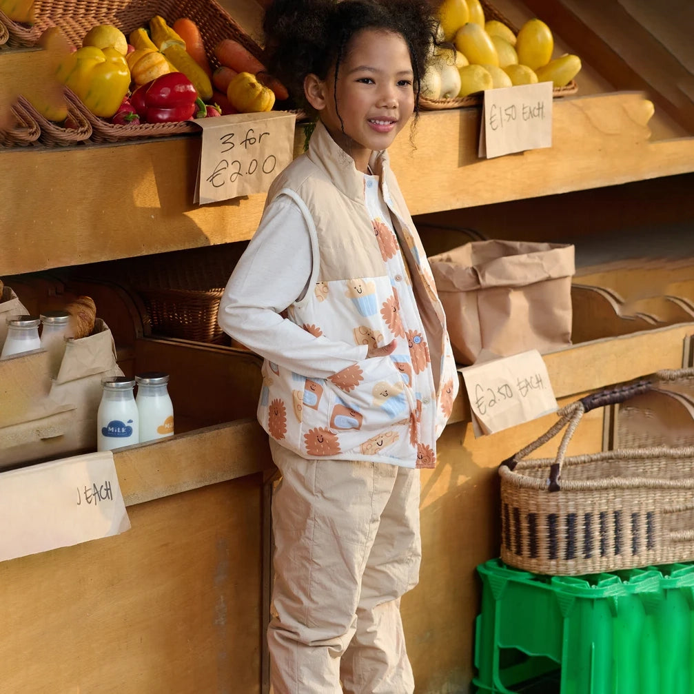 Petite Revery-Recycled Taffeta Down Vest Feeling Gouda