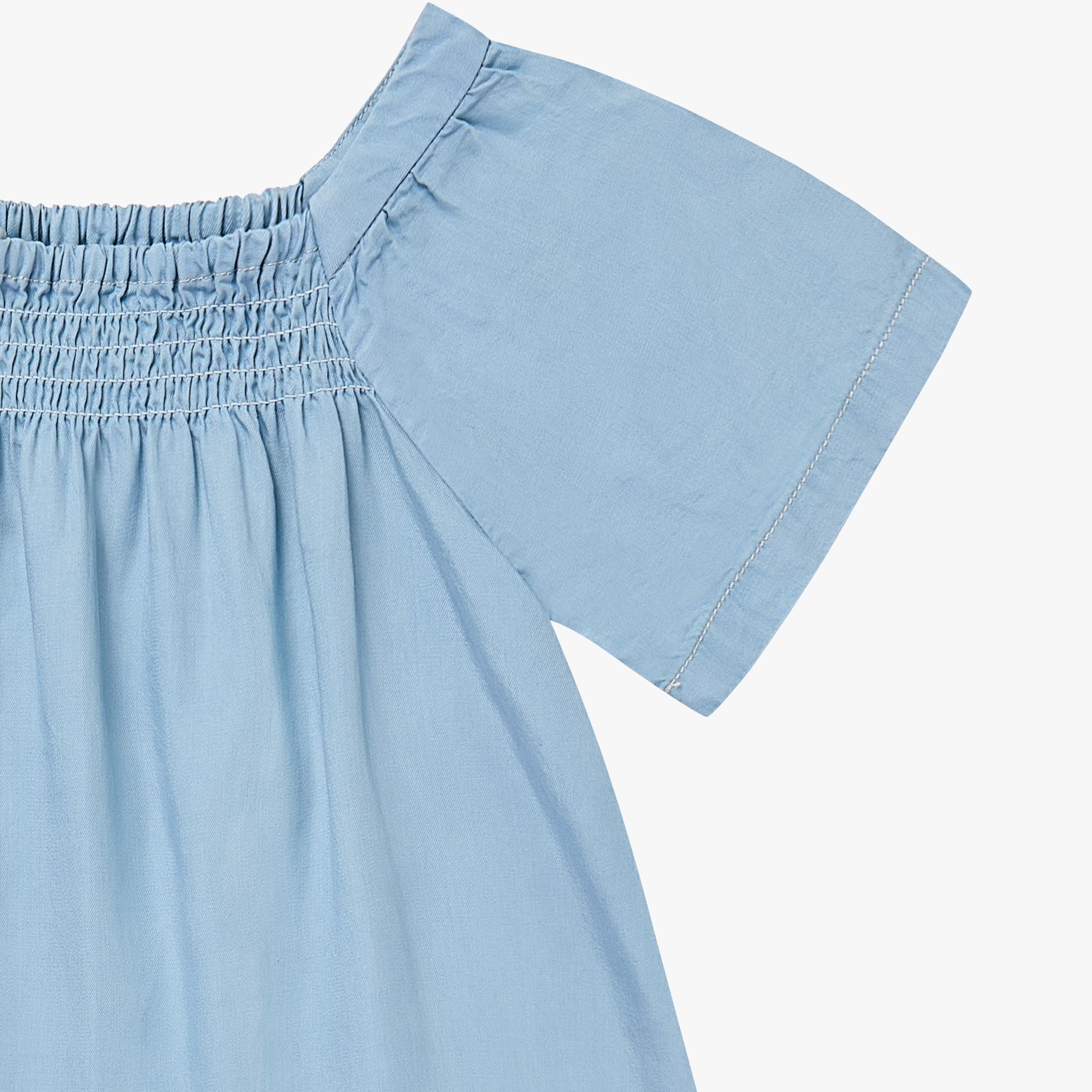 Petite Revery-Girls Dress Chambray Denim