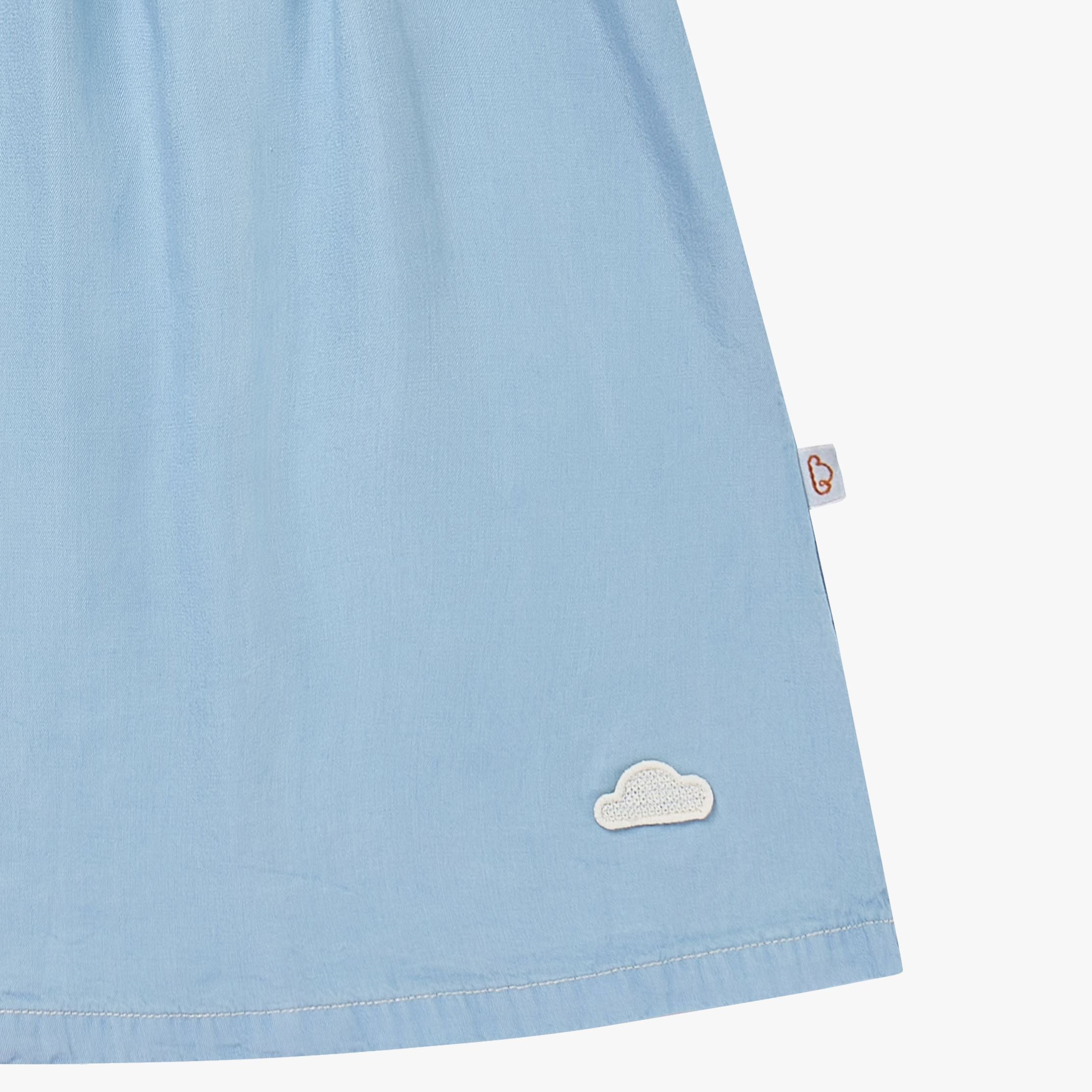 Petite Revery-Girls Dress Chambray Denim