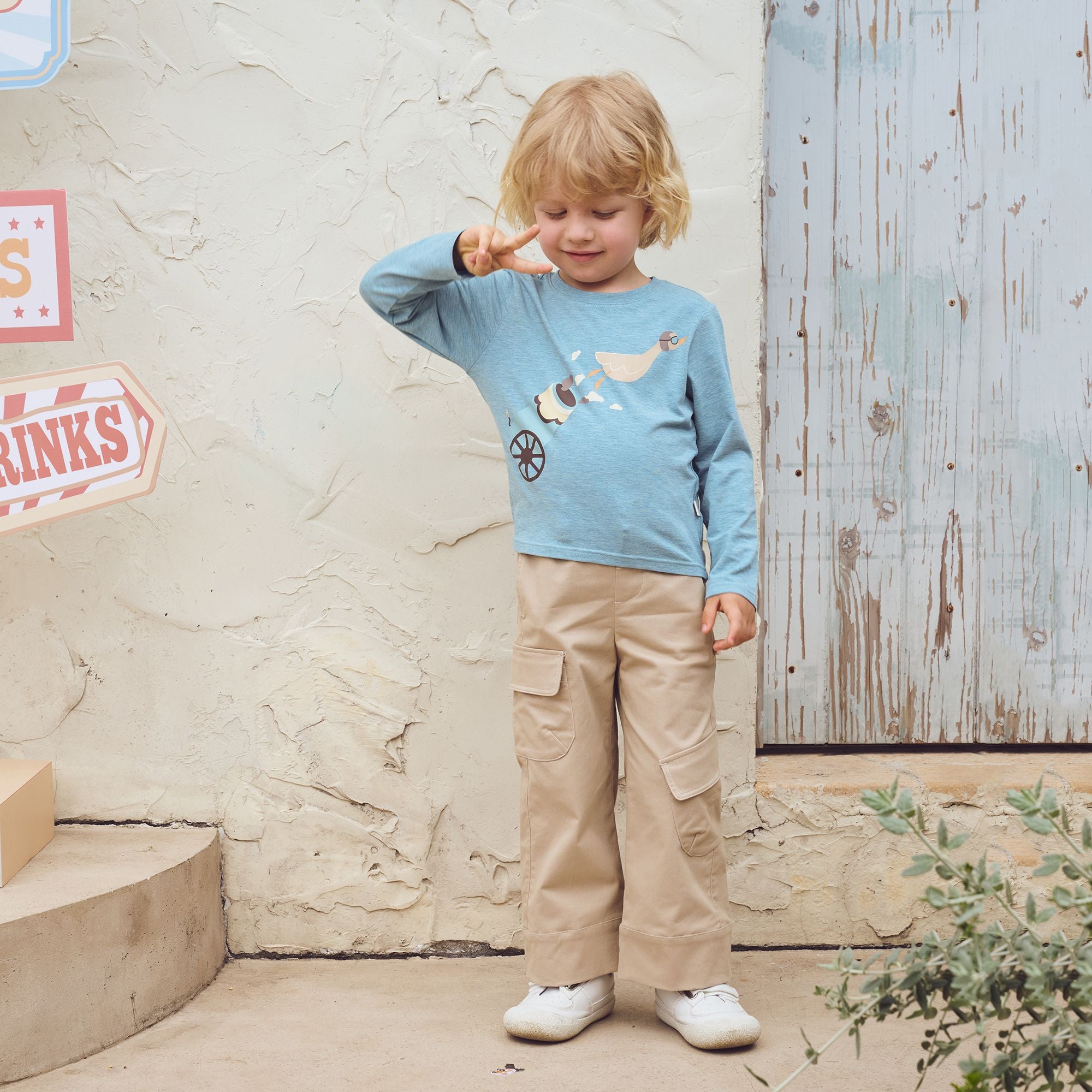 Petite Revery-Kids Long Sleeve Tee Meadow Green