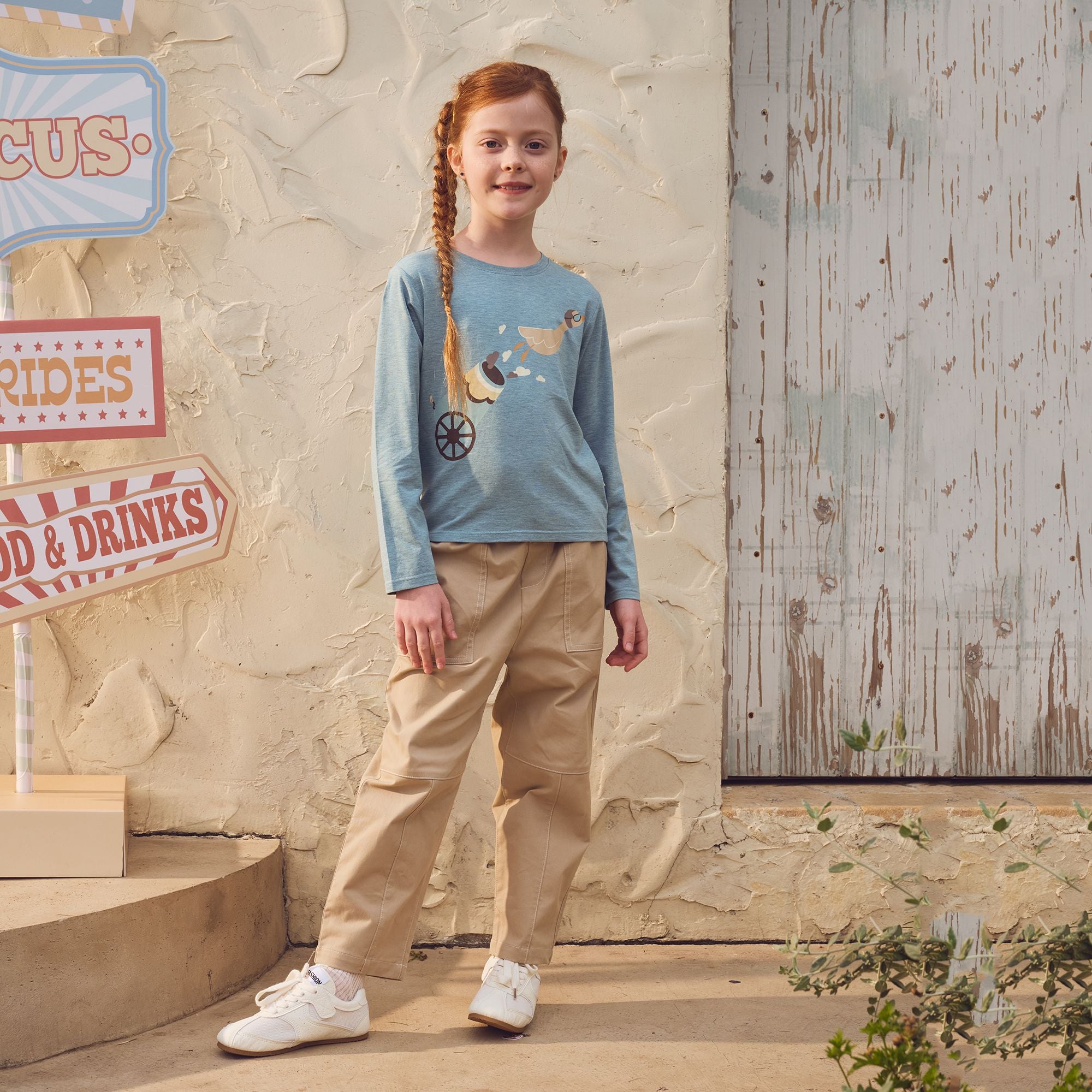 Petite Revery-Kids Long Sleeve Tee Meadow Green