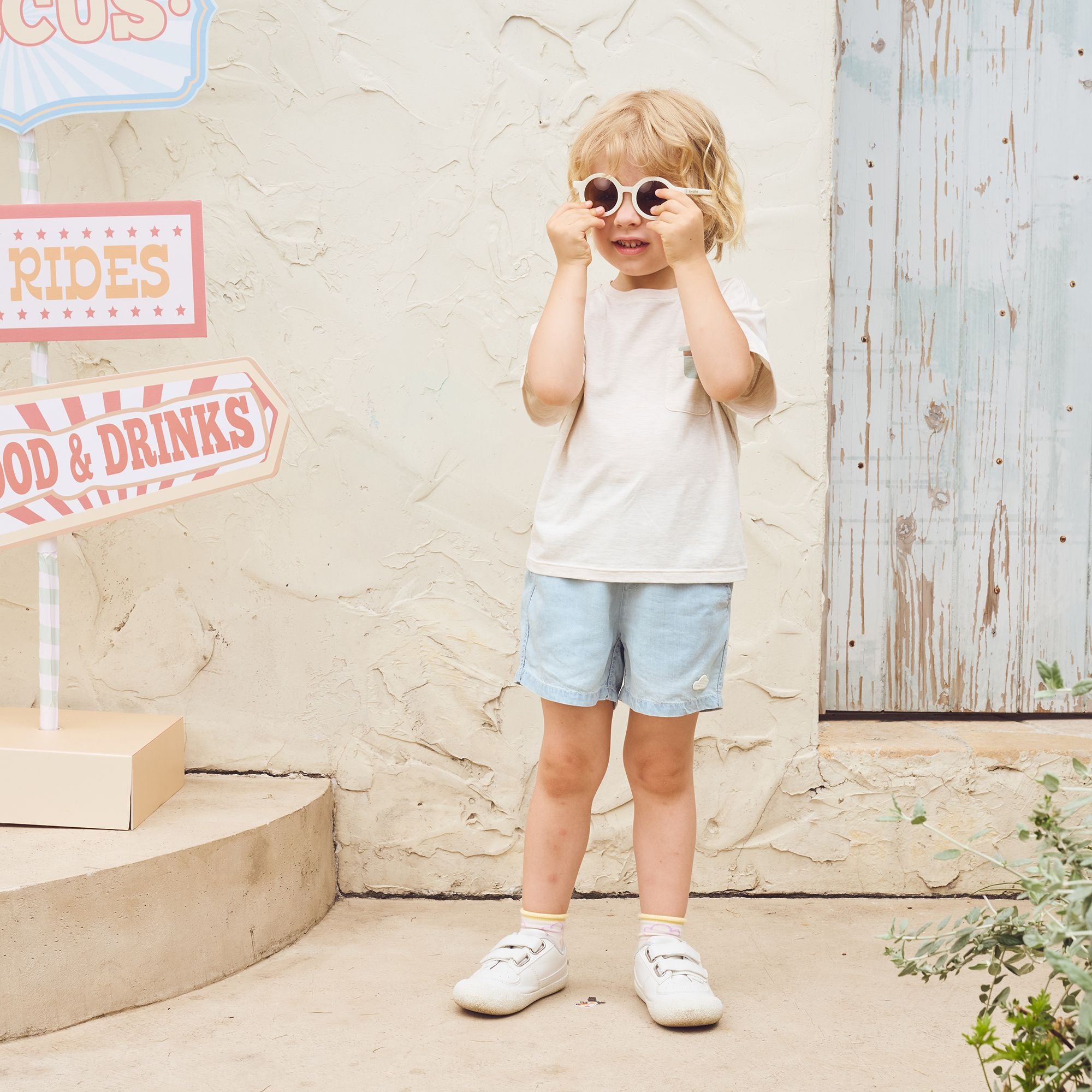 Petite Revery-Kids Oversize Tee Nimbus Cloud