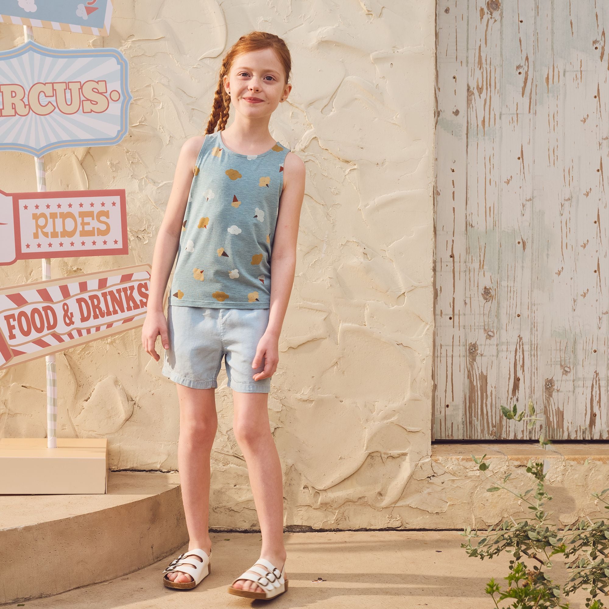 Petite Revery-Tank Top Cloudy Cotton Candy