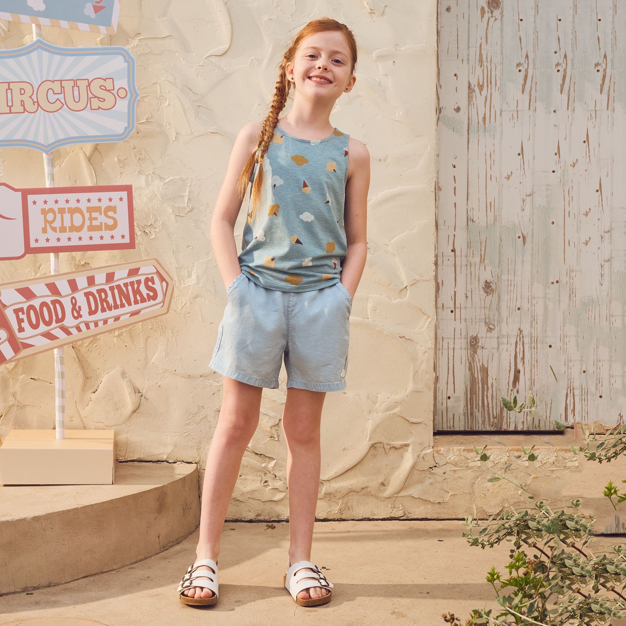 Petite Revery-Tank Top Cloudy Cotton Candy