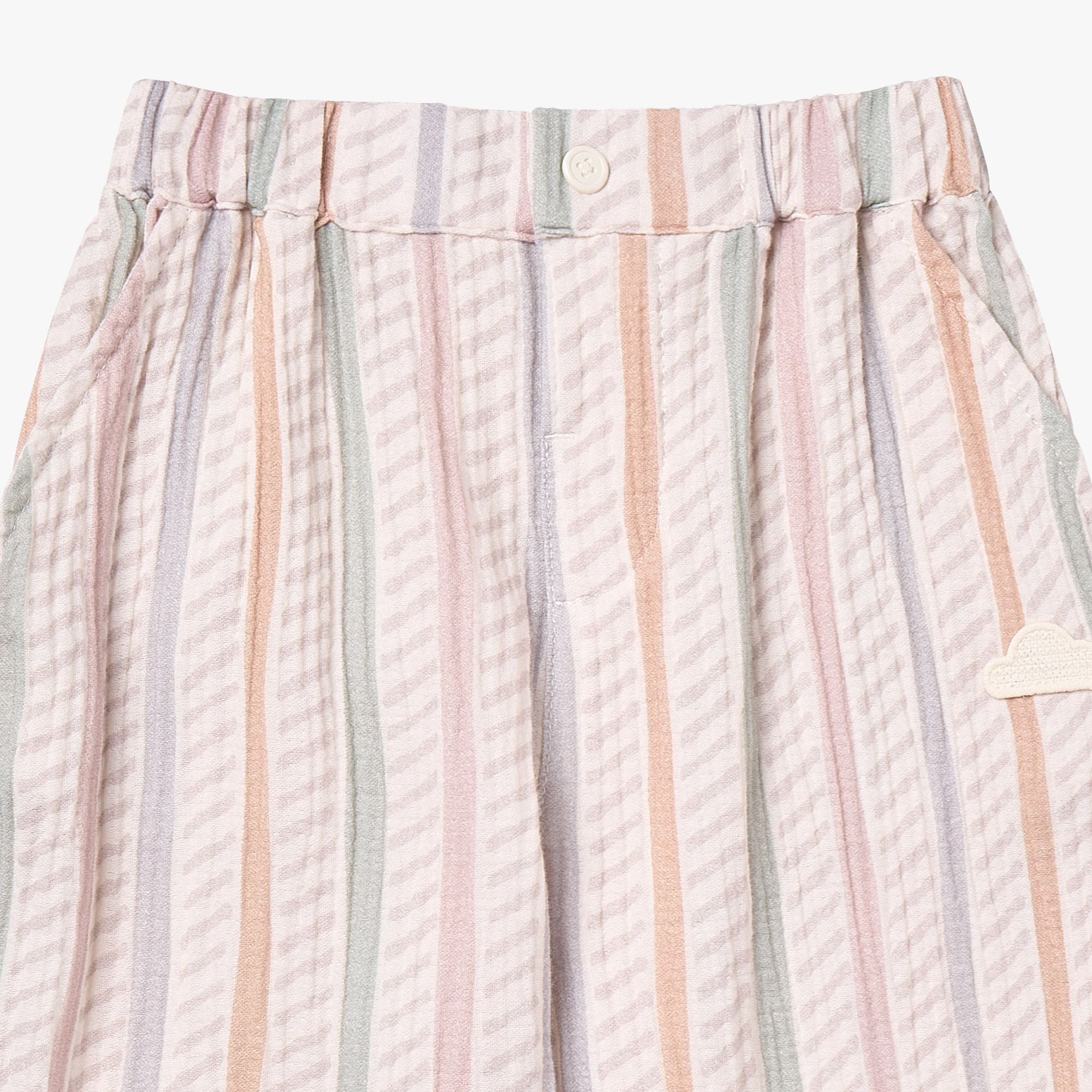 Petite Revery-Kids Balloon Pants Caramel Stripes