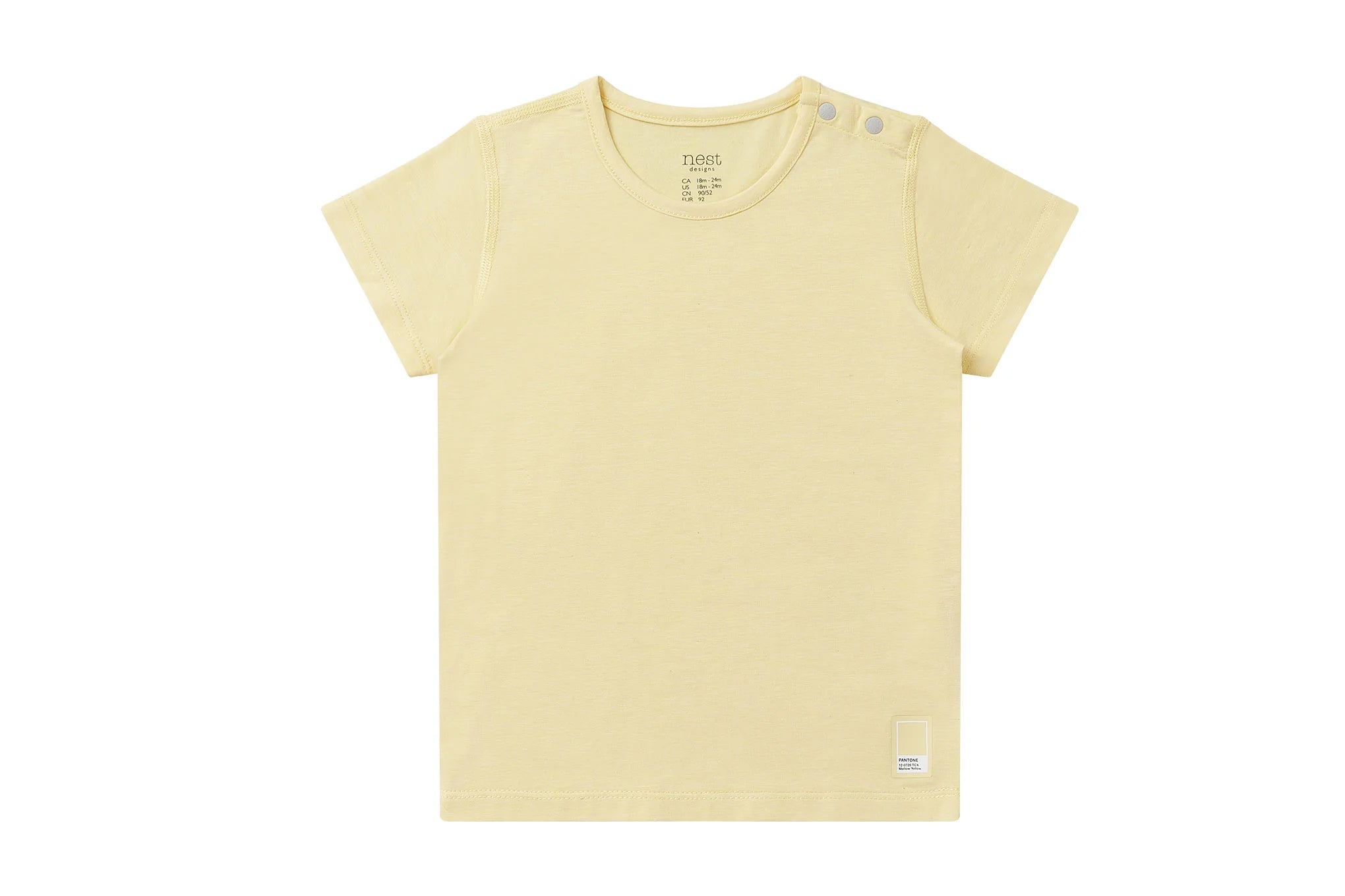 Short Sleeve T-Shirt (Bamboo Jersey) - Pantone Mellow Yellow