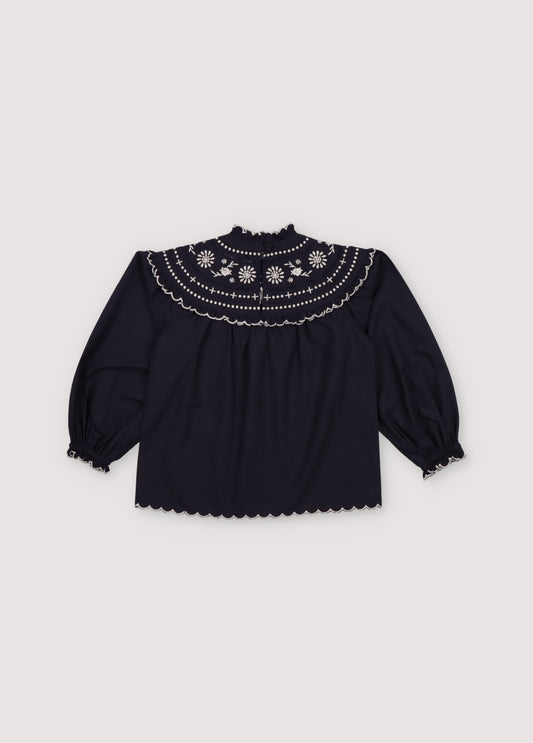 Pune Blouse-Midnight Navy