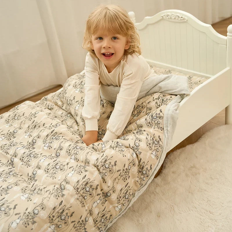 Nest Designs-Toddler Blanket Set Peach Meadow